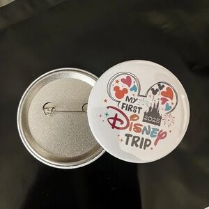Disney Family vacation button pin | Disney first trip Button pin disney vacation